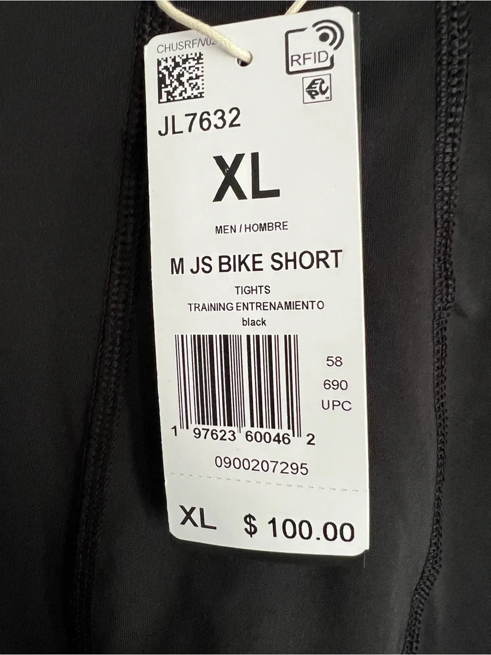 ADIDAS X JEREMY SCOTT BIKE SHORT SIZE XL
